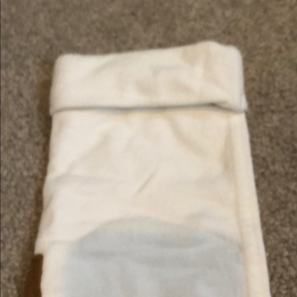 Ralph Lauren size 4 cotton 🐎 pants white cuffed with thigh patch - Picture 3 of 5
